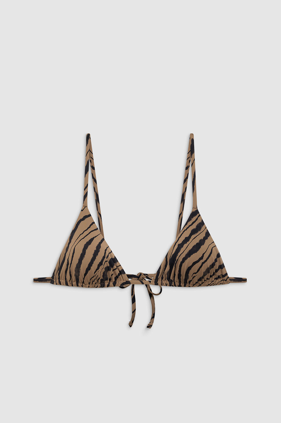 ANINE BING Brielle Bikini Top in Tiger Shell Print