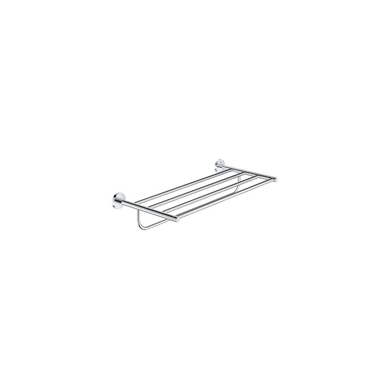 Grohe 40800001 Essentials 21-5/8 Inch Wall Mount Multi Towel Rack with integrated Towel Bar