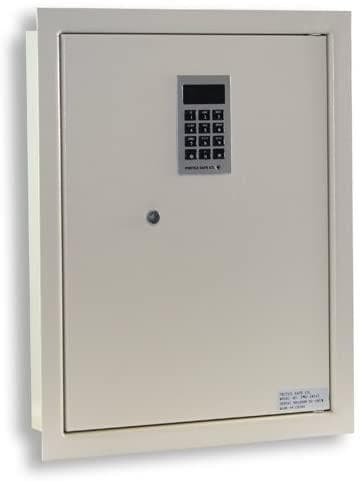 Protex Electronic Keypad Wall Safe - 2 Removable Shelves and Velvet lining